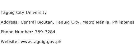 taguig city hall telephone number|Taguig City University Address, Contact Number of Taguig.